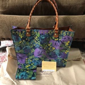 Patricia Nash Zancona in Deep Blue Nature and matching wallet